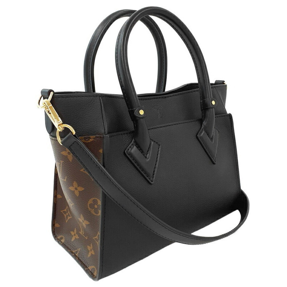 Louis Vuitton Brown Side My On Monogram Bag Leather